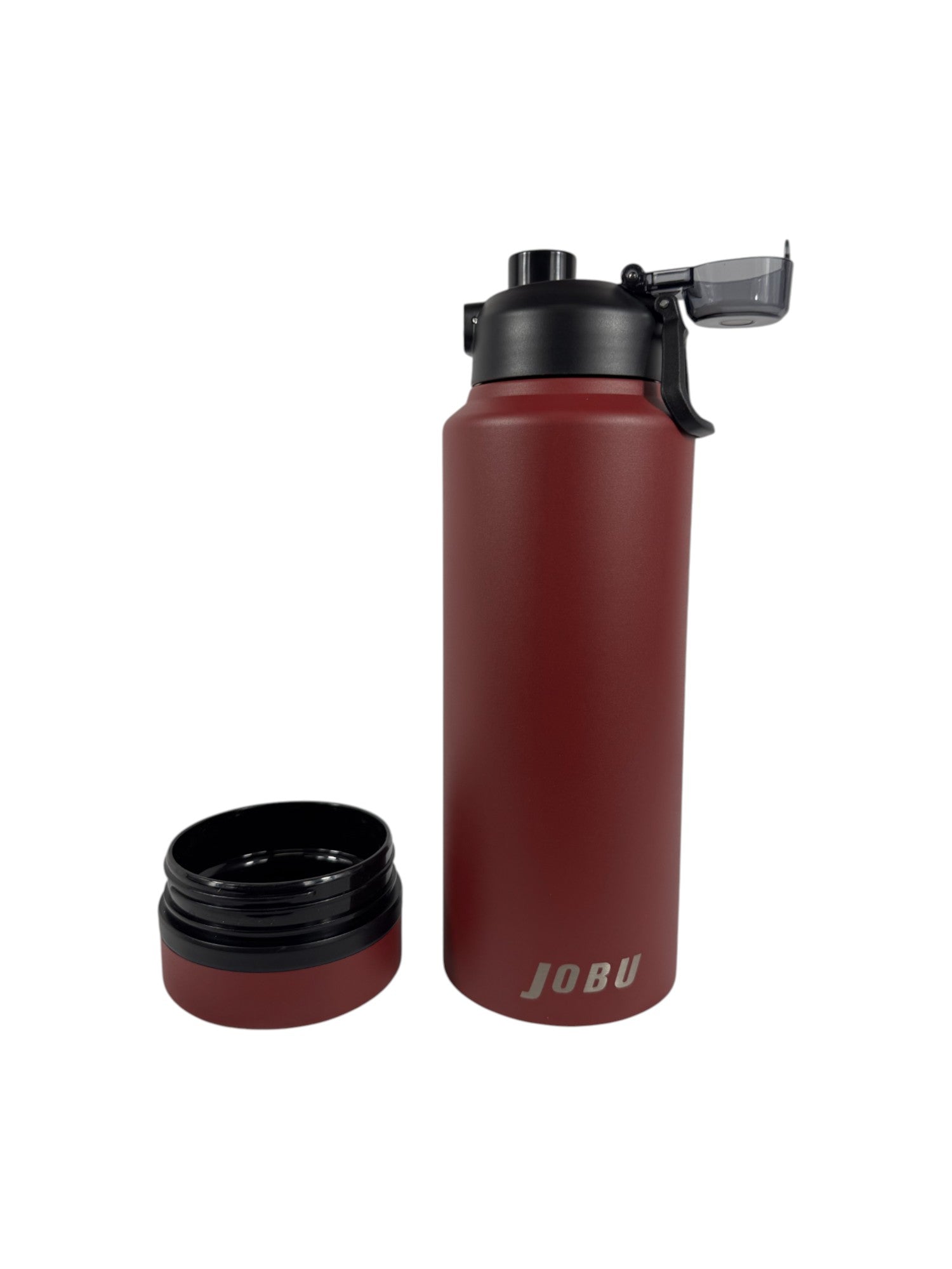 JOBU 40oz Stainless Steel Water Bottle with Bottom Compartment