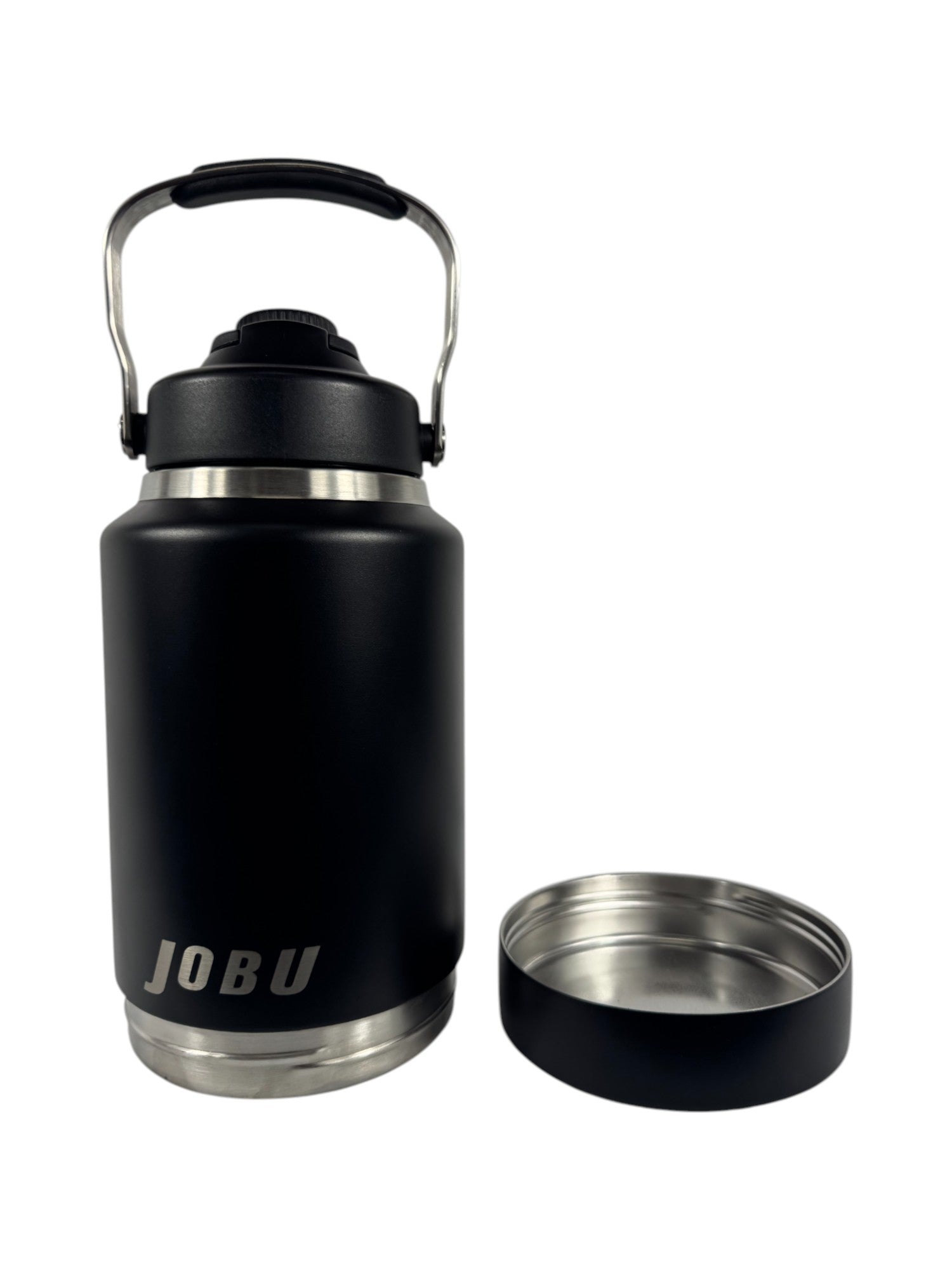 JOBU 64oz Stainless Steel Water Bottle with Bottom Compartment