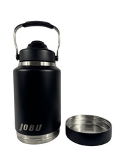 JOBU 64oz Stainless Steel Water Bottle with Bottom Compartment